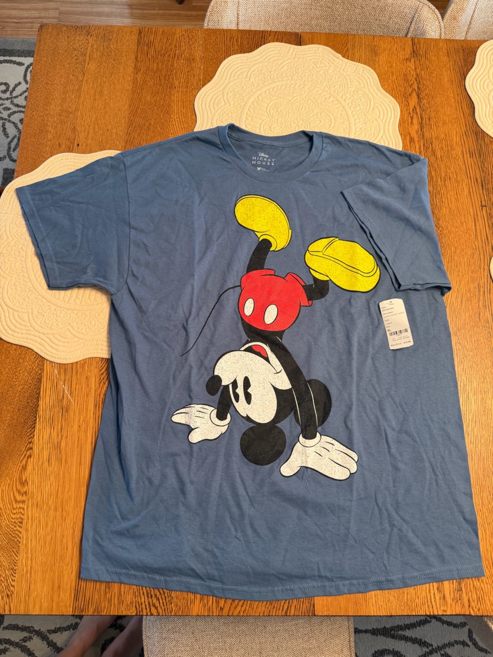 NWT Men’s XL Blue Mickey Mouse Graphic Tee